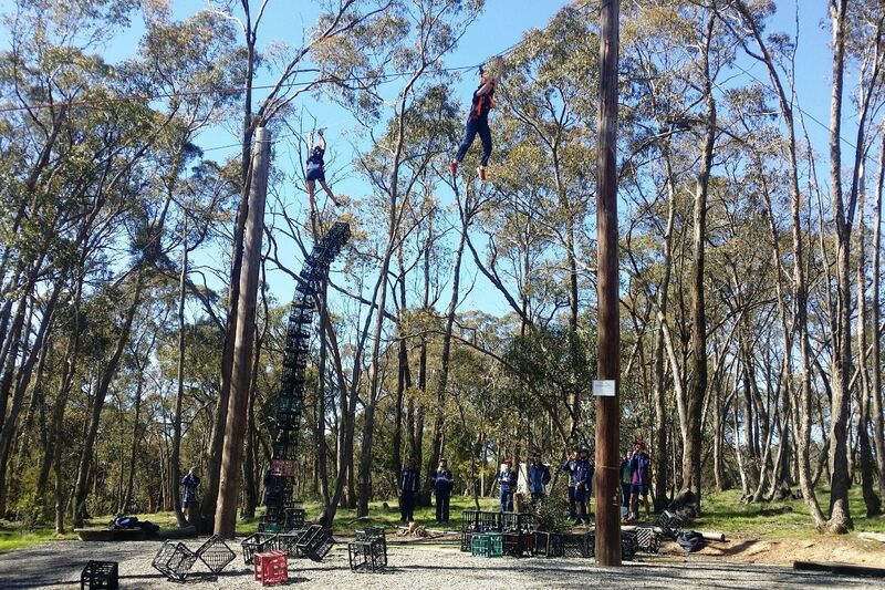Milk Crate Stacking - Log Cabin Camp Venues