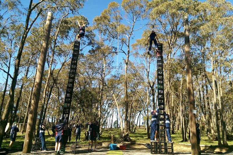 Milk Crate Stacking - Log Cabin Camp Venues