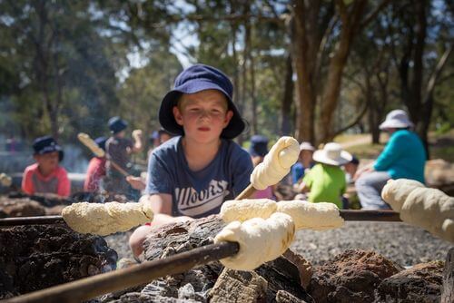 Billy Tea and Damper - Log Cabin Camp