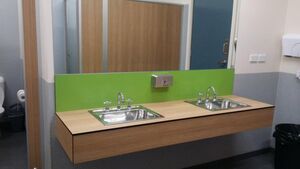 Bathroom Facilities - Log Cabin Camp