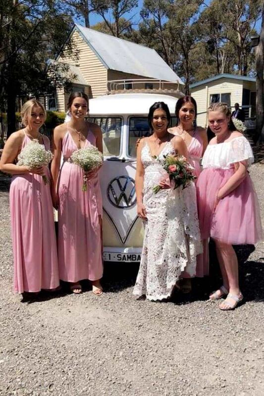 Bridal Party Photos at Log Cabin Camp Creswick