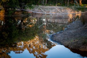 Bridge Reflections - Log Cabin Camp