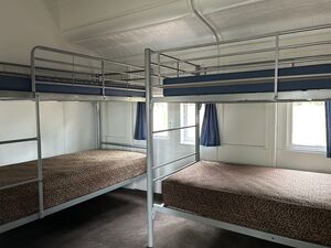 Caboose Bunk Bed - Log Cabin Camp