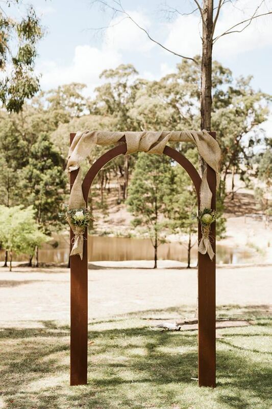 Picturesque Ceremony Scenery at Log Cabin Camp Creswick