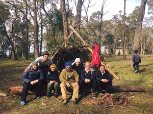 Hut Building - Log Cabin Camp