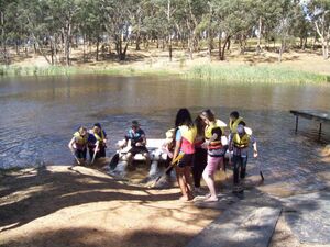 Raft Building - Log Cabin Camp