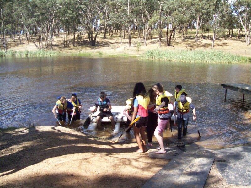 Raft Making - Log Cabin Camp