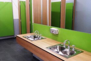 Toilets Interior at Log Cabin Camp Creswick